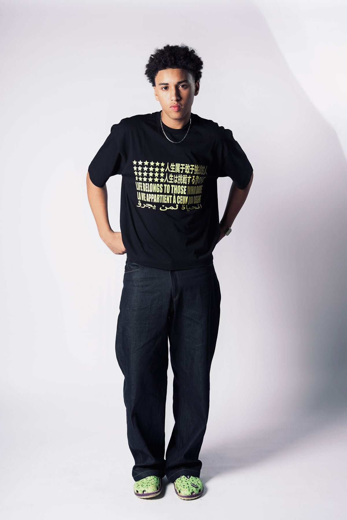 Life for those who dare cropped TSHIRT