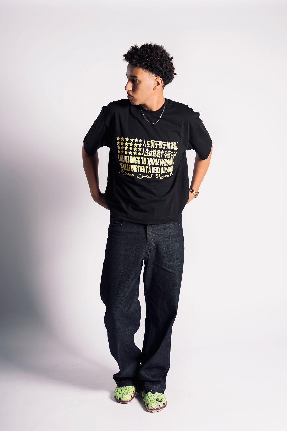Life for those who dare cropped TSHIRT