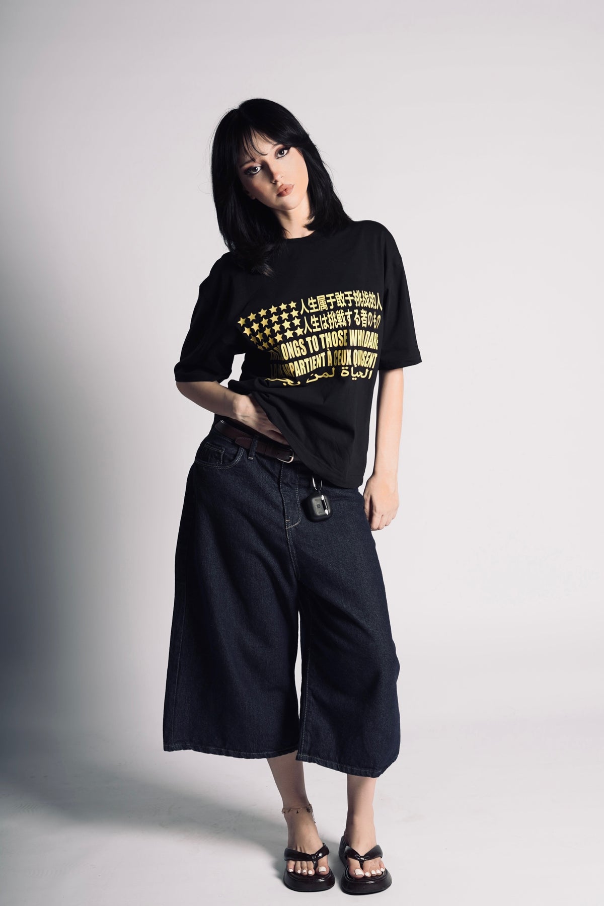 Life for those who dare cropped TSHIRT