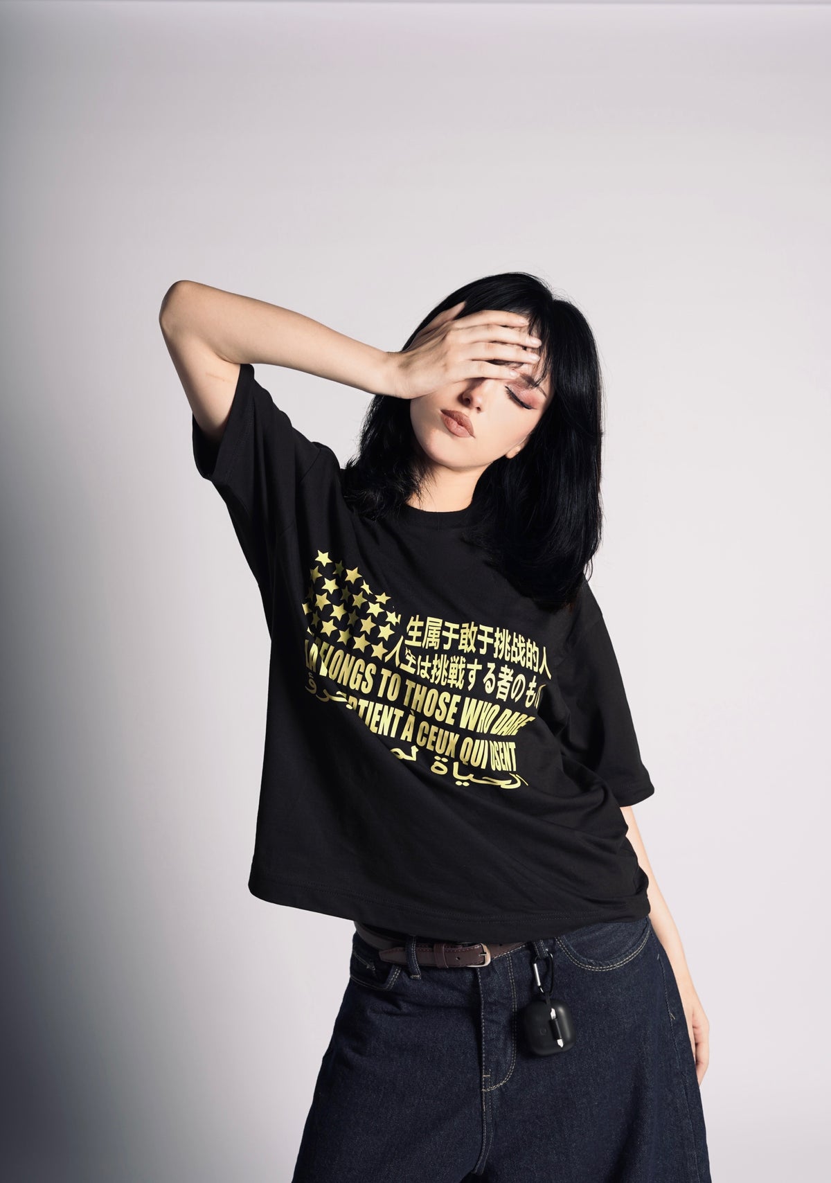 Life for those who dare cropped TSHIRT