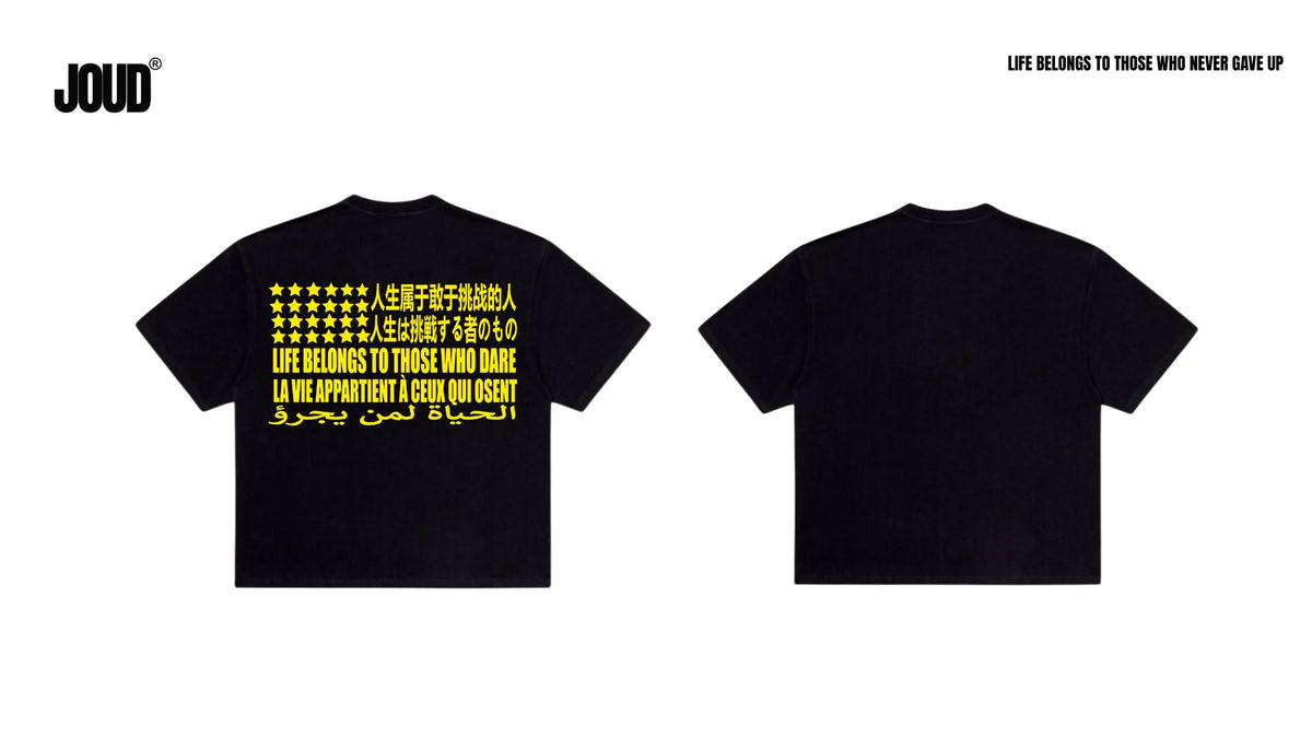 Life for those who dare cropped TSHIRT
